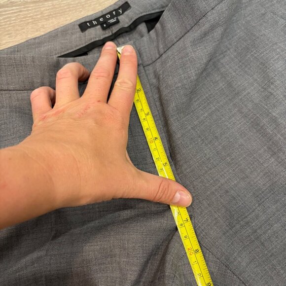 THEORY Lightweight Wool Blend Gray Rose Broadway Dress Pant sz 6 - Picture 12 of 12